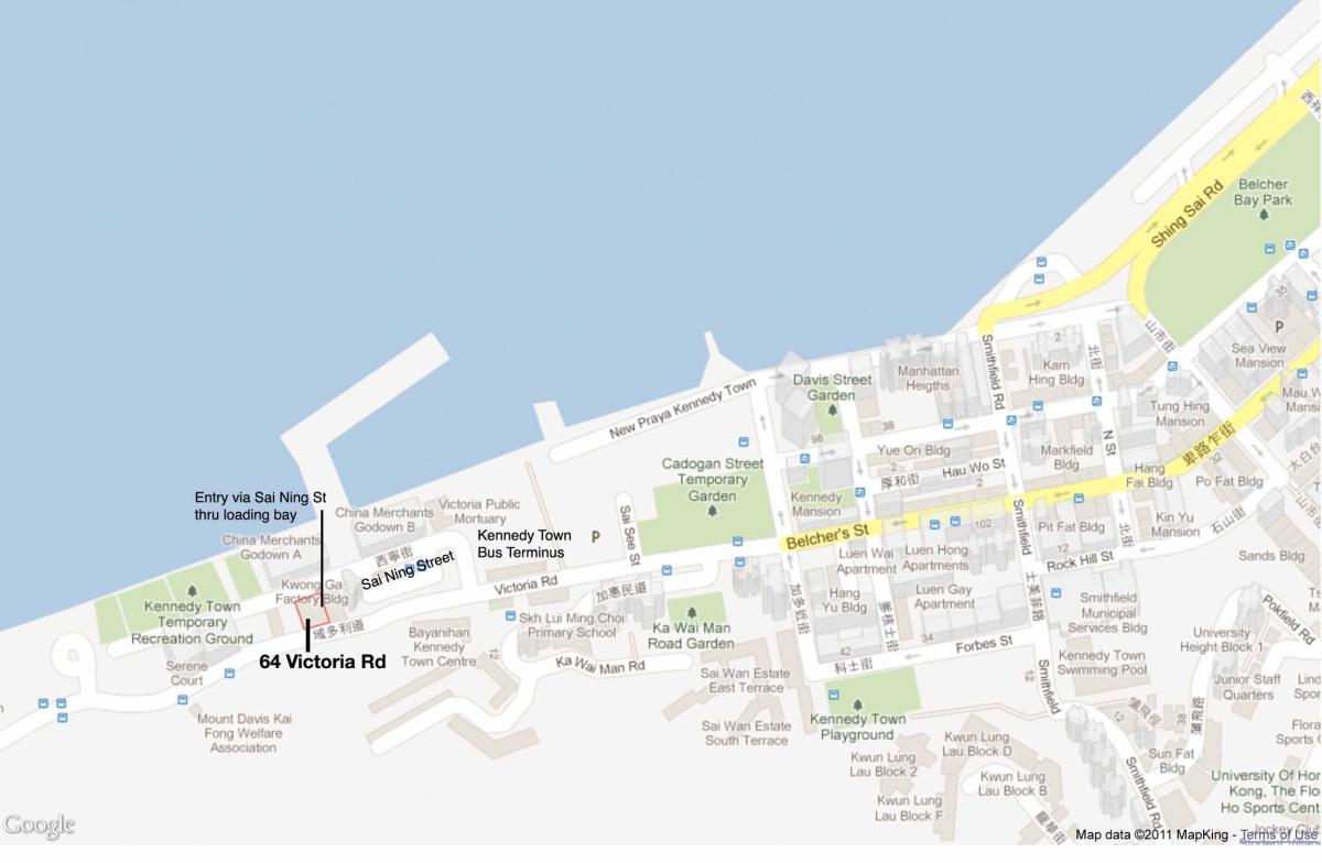 एमटीआर कैनेडी टाउन स्टेशन का नक्शा