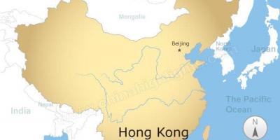 नक्शा चीन और हांगकांग के