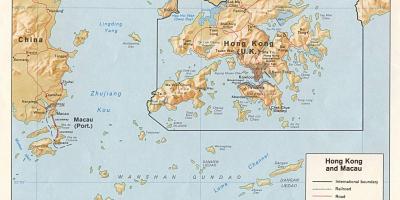 नक्शे के हांगकांग और मकाओ