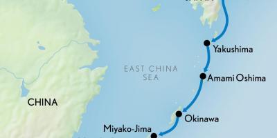 नक्शे के हांगकांग और जापान