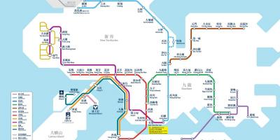 HK ट्रेन का नक्शा