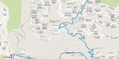 हाँग काँग लंबी पैदल यात्रा ट्रेल्स के नक्शे