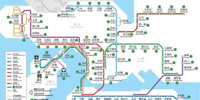 हांगकांग में सार्वजनिक परिवहन के नक्शे