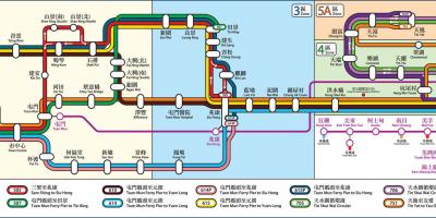 HK रेलवे मानचित्र