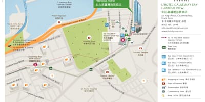 Hong Kong causeway bay नक्शा