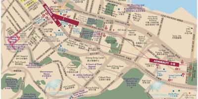 हांगकांग सेंट्रल नक्शा