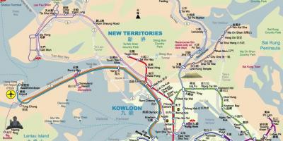 कोलून टोंग एमटीआर स्टेशन का नक्शा